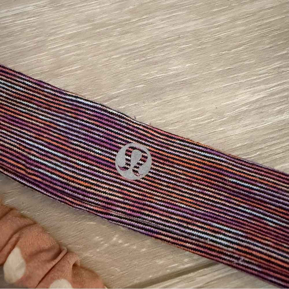 lululemon athletica‎ Striped and Polka Dot Headband Set accessories workout - Picture 2 of 5